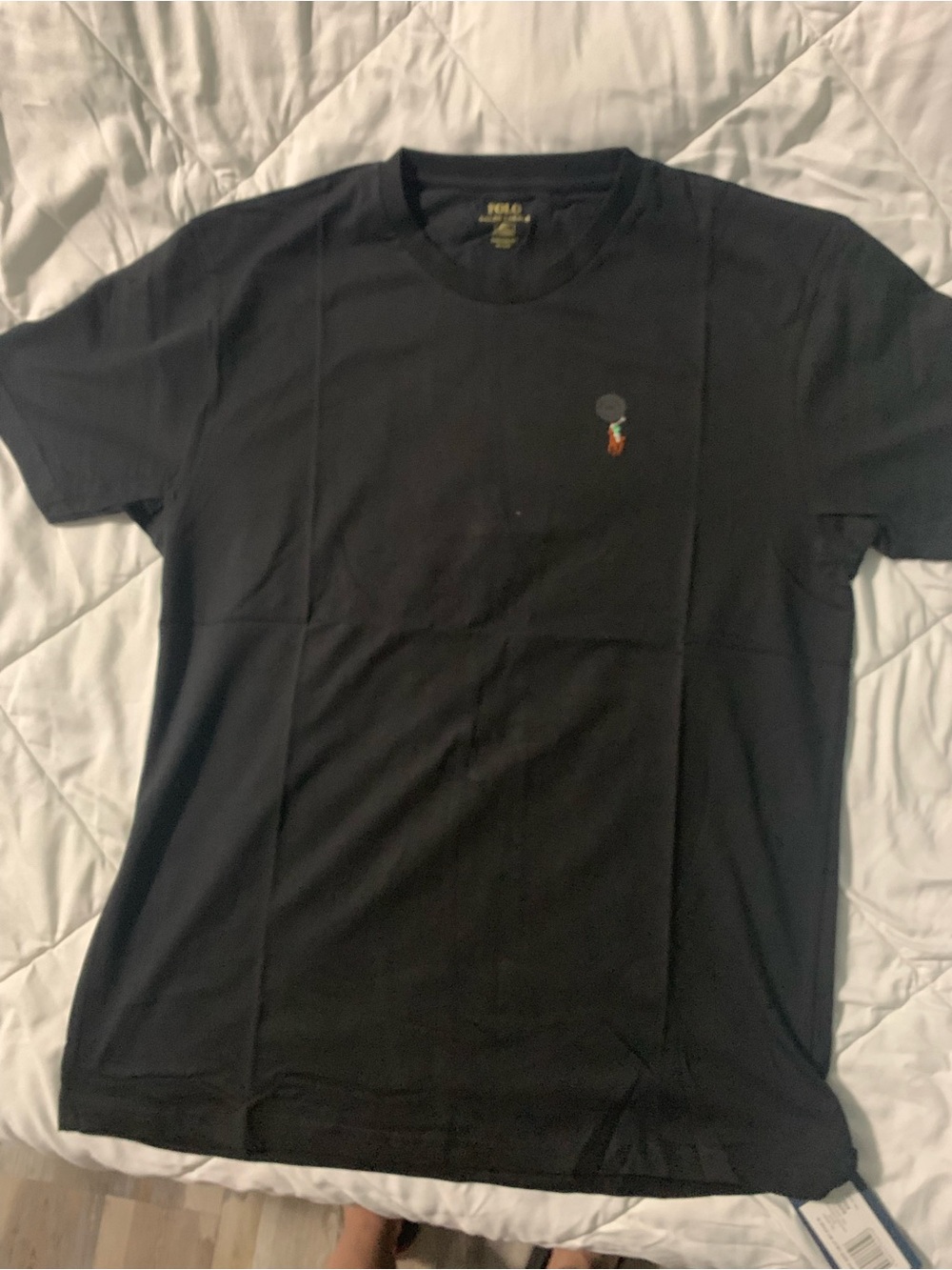 Polo by Ralph Lauren Black Short Sleeve Crew Tee with Small Pony